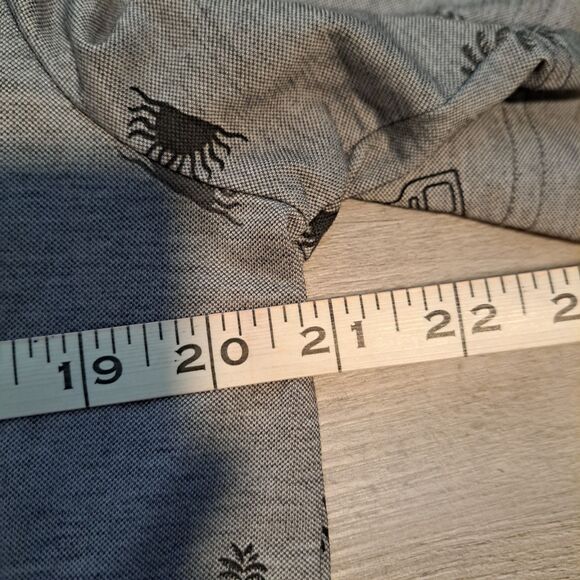 Travis Mathew Polo Shirt Mens Large Palm Tree Skeleton Embroidered Print Golf - Picture 11 of 11